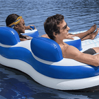 Chaise longue gonflable Indigo Wave - 2 places
