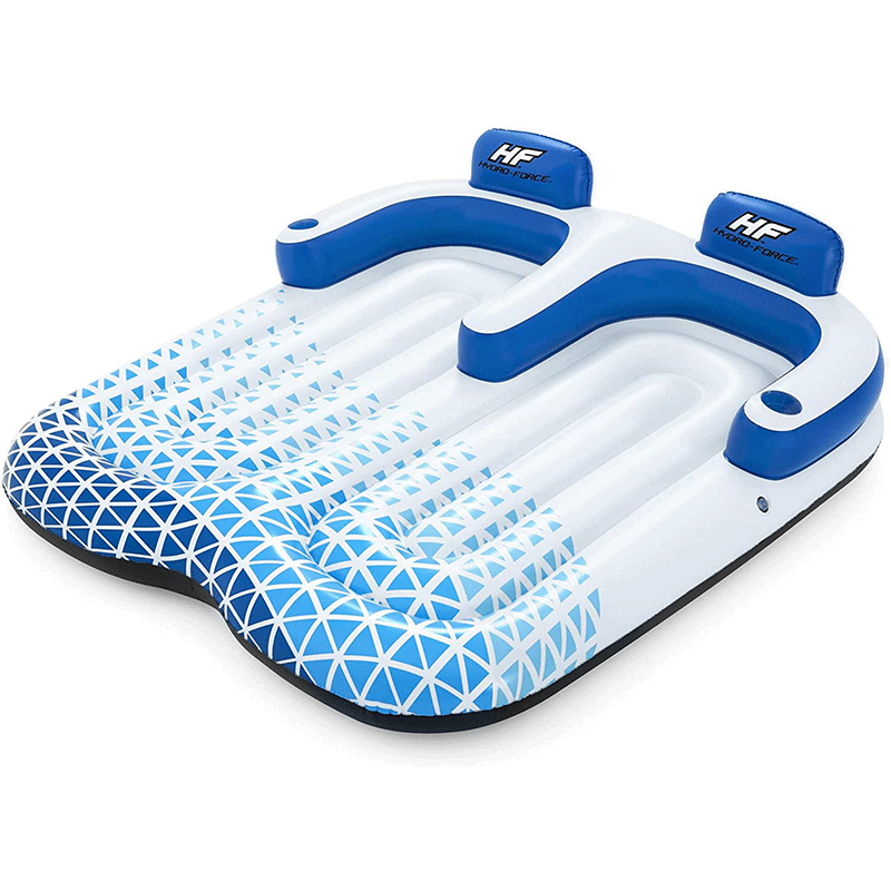 Chaise longue gonflable Indigo Wave - 2 places