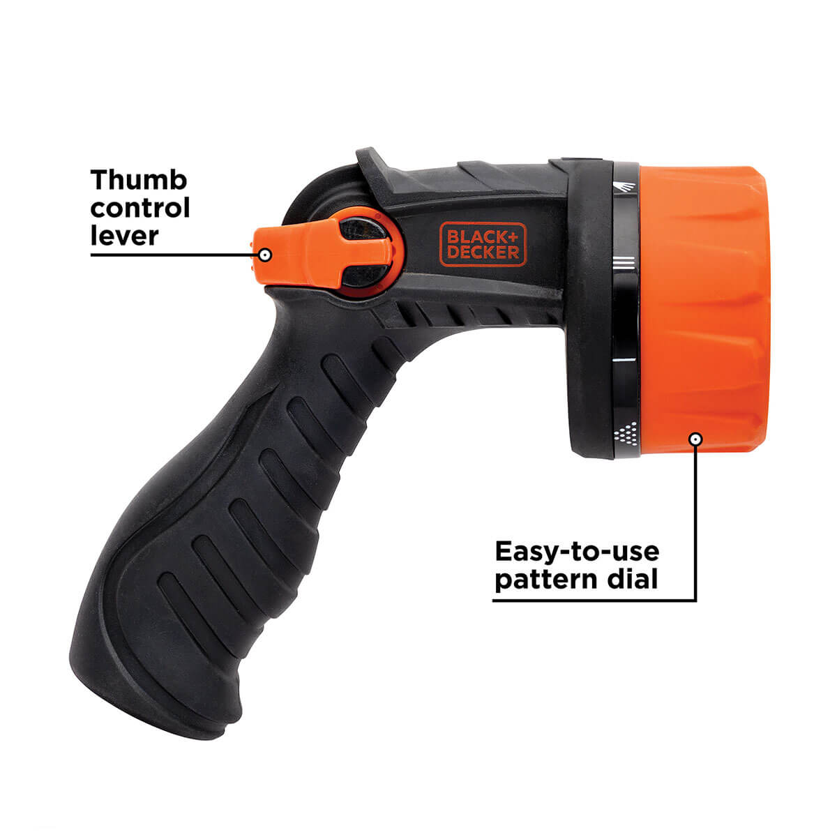 Thumb-controlled Sprinkler Nozzle - 10 Spray Modes