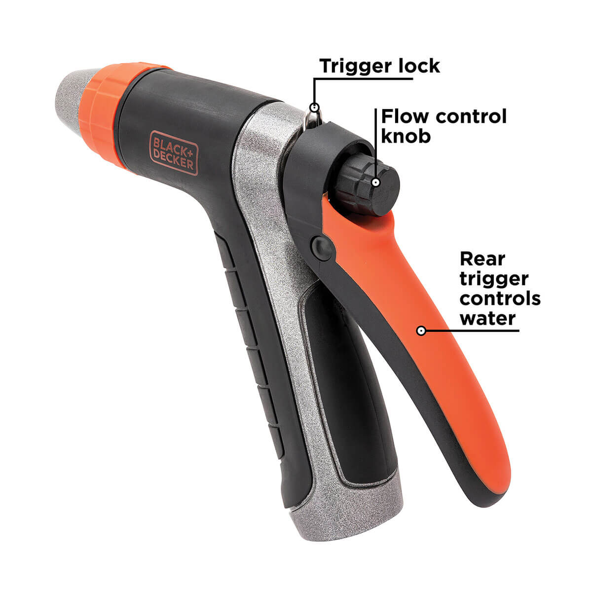 Adjustable Metal Trigger Nozzle - Adjustable Flow Rate