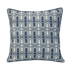 Blue Geo Print Outdoor Cushion - 18 x 18 in.