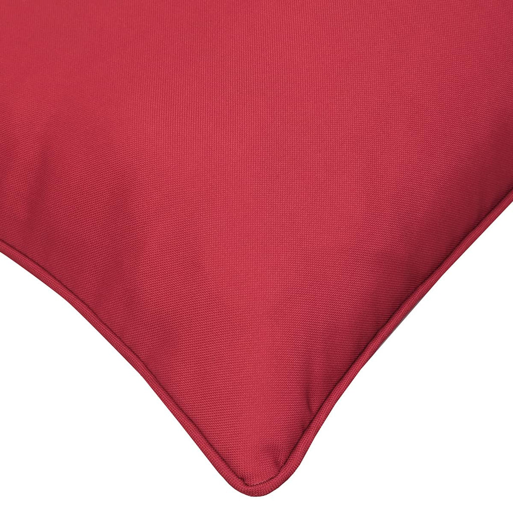 Coussin extérieur 18 x 18 po - Rouge salsa uni