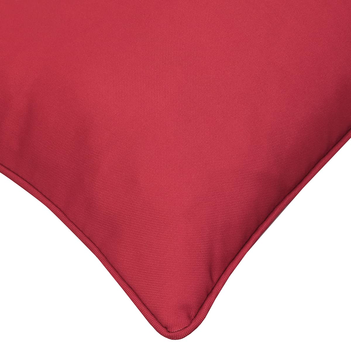 Solid Red Salsa Outdoor Cushion - 18 x 18 in.