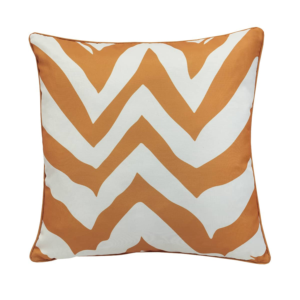 Coussin extérieur 24 x 24 po - Zig Zag Jaune