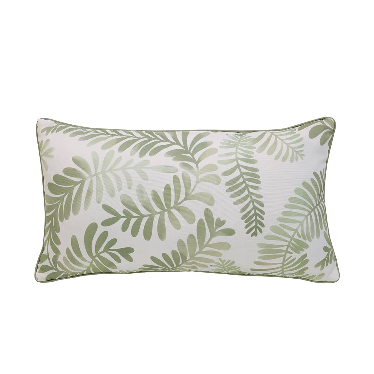 Coussin extérieur 14 x 26 po - Sauge imprimé