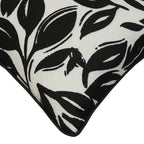 Printed Black Outdoor Cushion - 14 x 26 in.
