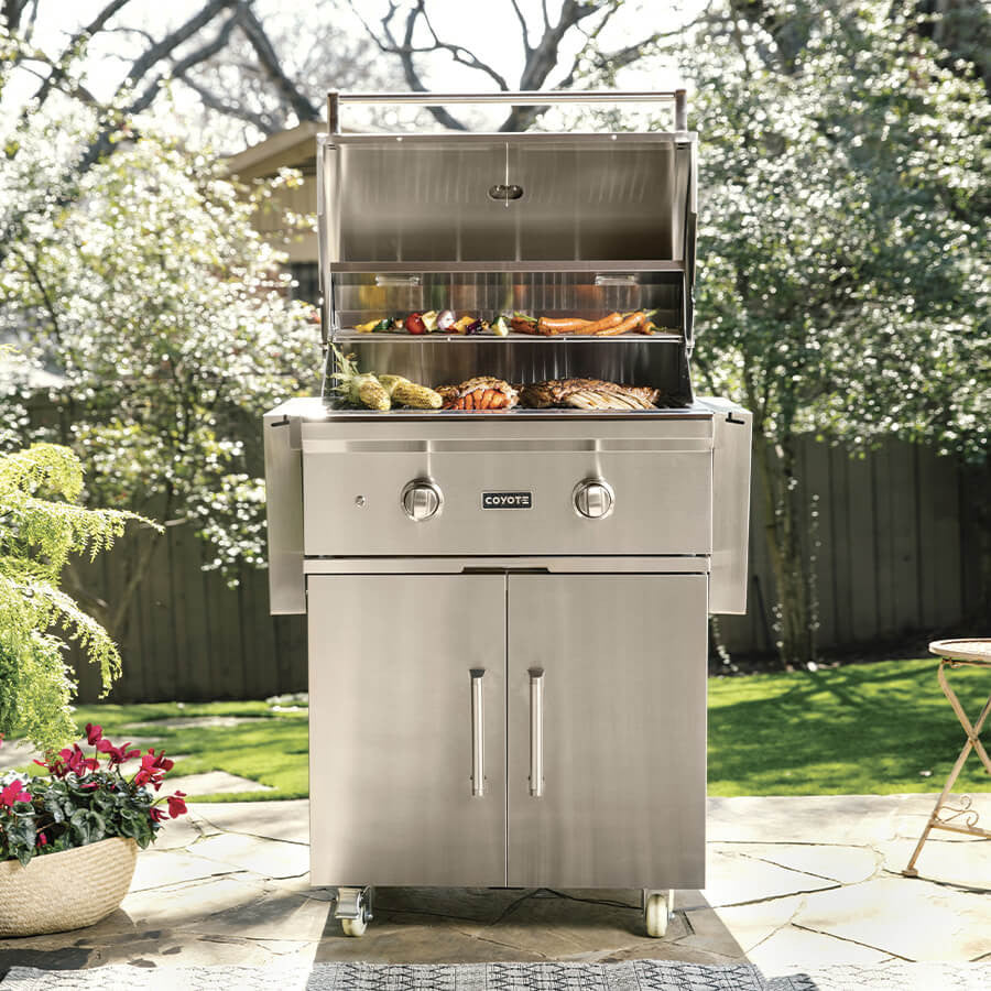 BBQ au gaz Serie-C Coyote sur chariot