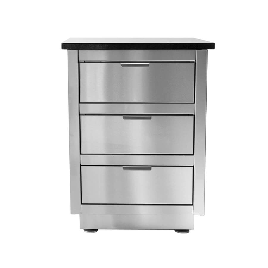 Module Alesia avec tiroirs pour cuisine extérieure
