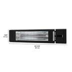 Chauffe-terrasse infrarouge - 1500W