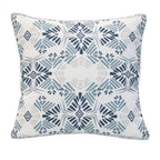 Coussin extérieur 18 x 18 po - Imprimé bleu