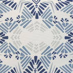 Coussin extérieur 18 x 18 po - Imprimé bleu