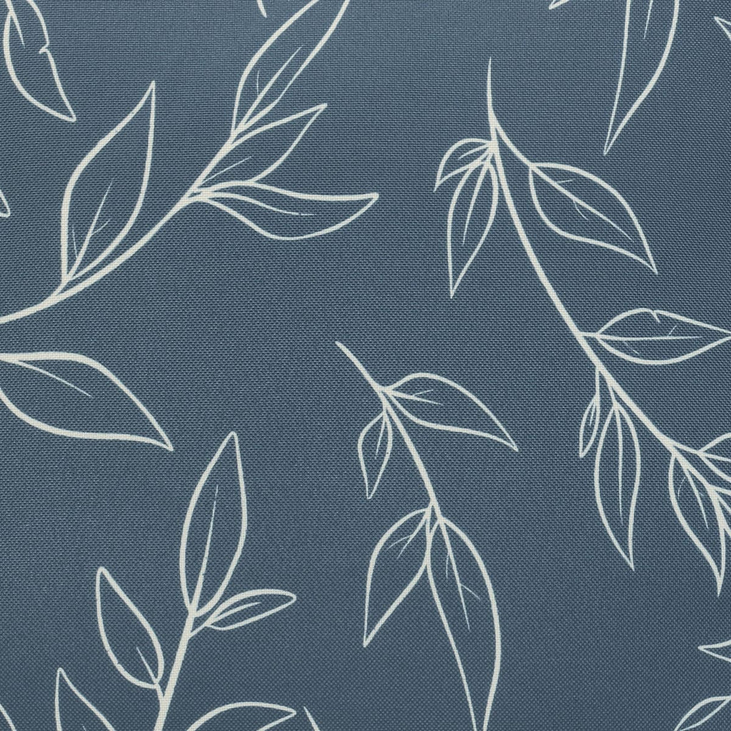 Blue Leaf Print Outdoor Cushion - 18 x 18 in.