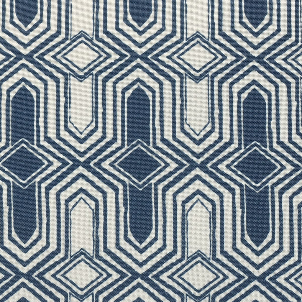 Blue Geo Print Outdoor Cushion - 18 x 18 in.