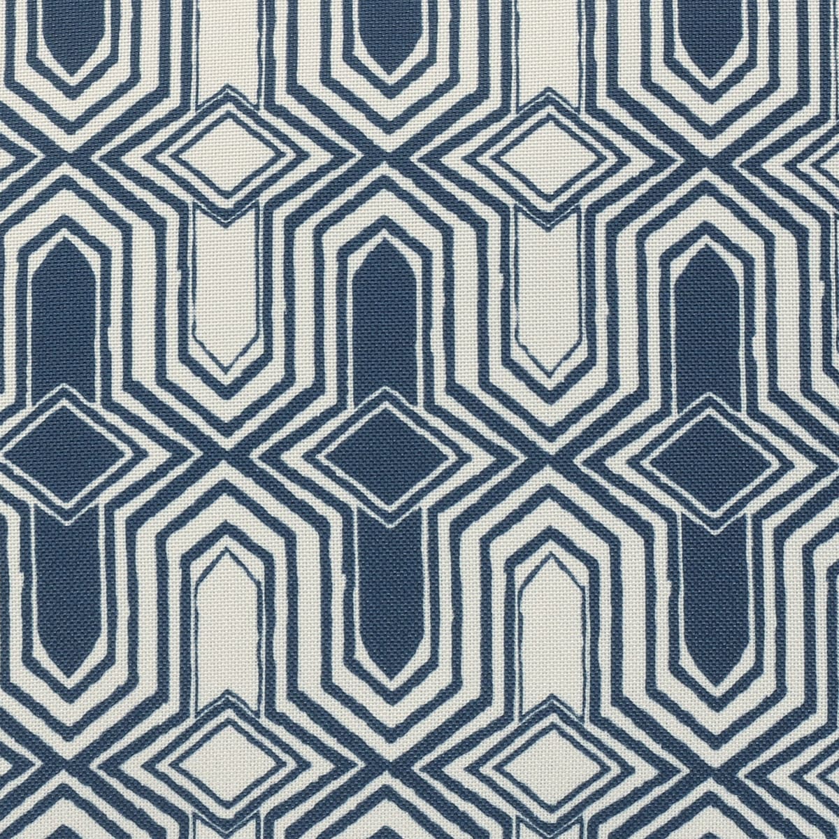 Blue Geo Print Outdoor Cushion - 18 x 18 in.