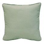 Coussin extérieur 18 x 18 po - Imprimé géo sauge