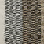 Black Striped with Embroidery Outdoor Cushion - 18 x 18 in.