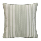 Sage Green Striped Print Outdoor Cushion - 18 x 18 in.