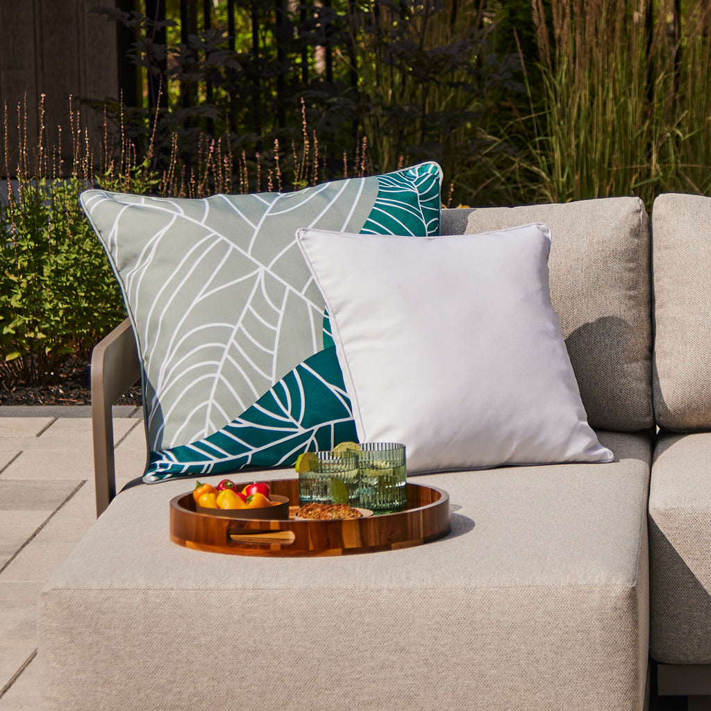 White Outdoor Cushion - 18 x 18 in.