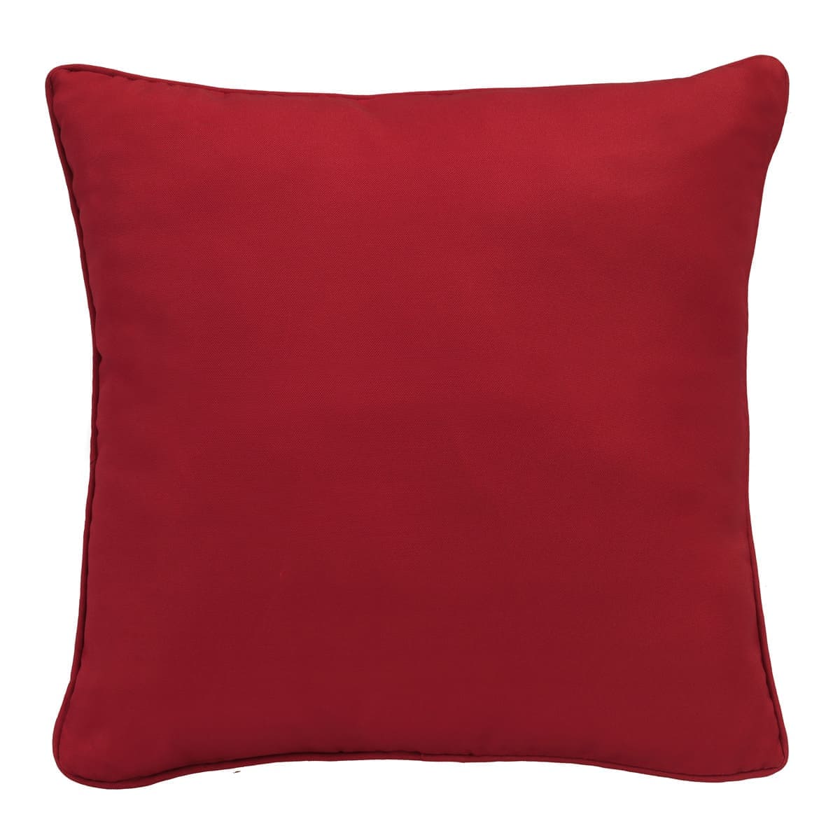 Solid Red Salsa Outdoor Cushion - 18 x 18 in.