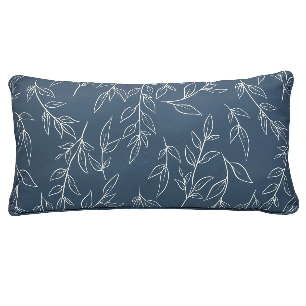 Coussin extérieur 14 x 26 po- Bleu imprimé