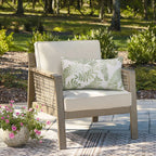Printed Sage Outdoor Cushion - 14 x 26 in.