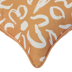Yellow Floral Outdoor Cushion - 14 x 26 in.