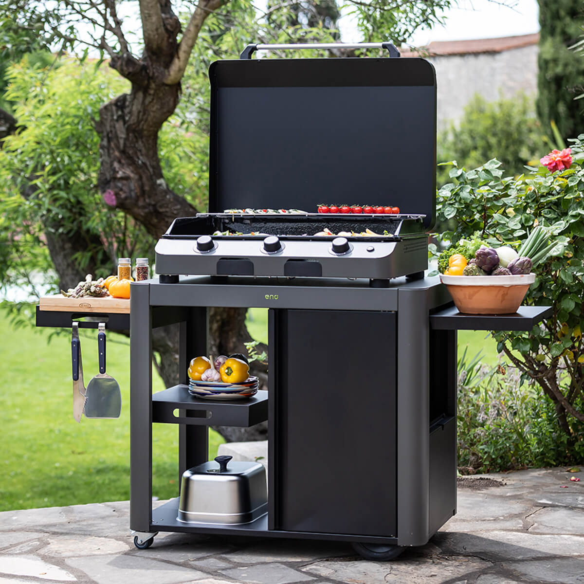 Chariot Achille pour plancha