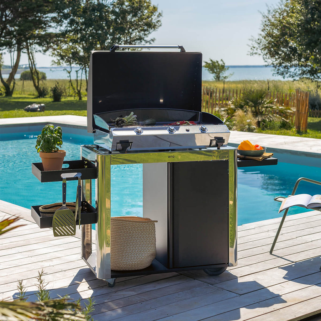 Chariot Achille pour plancha