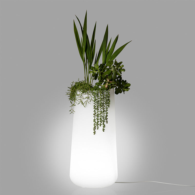 Dalya Tall Lighted Planter
