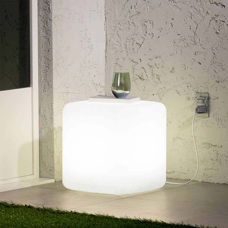 Dalya Lighted Outdoor Side Table
