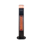 Chauffe-terrasse infrarouge sur pied - Éclairage LED