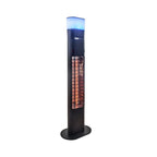 Chauffe-terrasse infrarouge sur pied - Éclairage LED