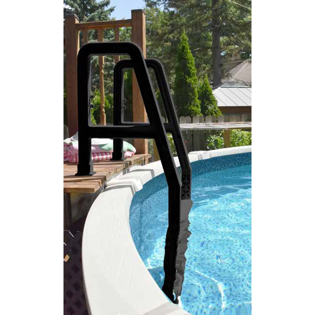 Modern Resin Pool Ladder for Deck