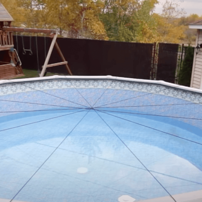 Oval Winter Mesh Cover and Elastic Set - 12 x 24 ft.