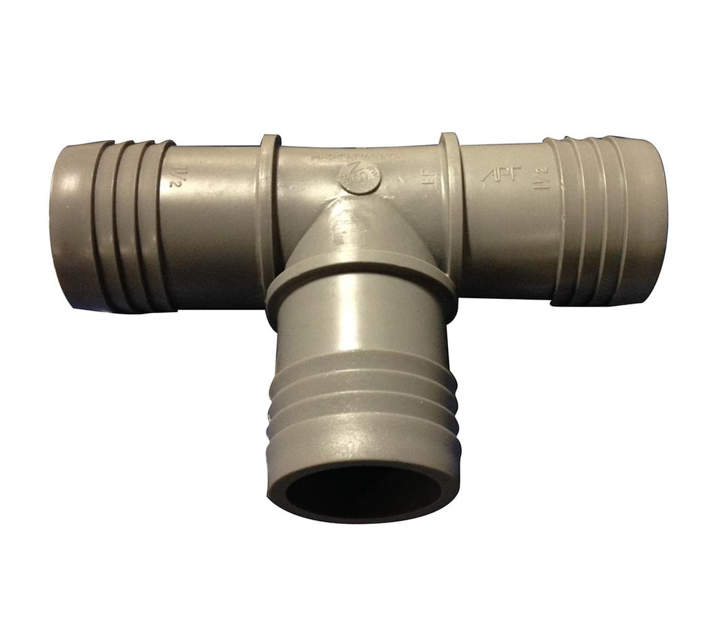 Hose Barb Tee - 1.5 x 1.5 x 1.5 in.
