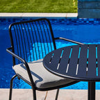Flores Outdoor Bistro Set (Black)
