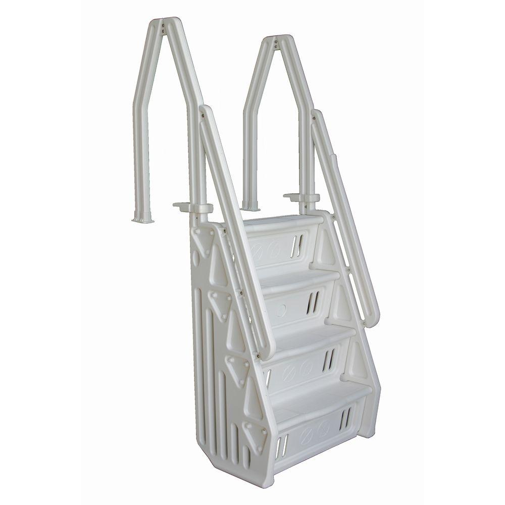 Ladder with Entry Barrier for Above Ground Pool
