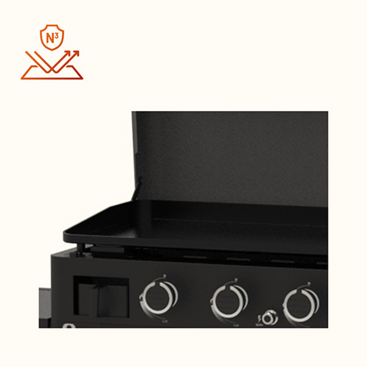 3-burner Plancha