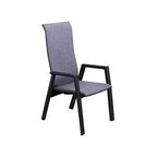 Ensemble à dîner extérieur Iceland - Chaises à haut dossier grises