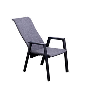 Ensemble à dîner extérieur Iceland - Chaises à haut dossier grises