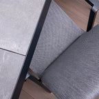 Ensemble à dîner extérieur Iceland - Chaises à haut dossier grises