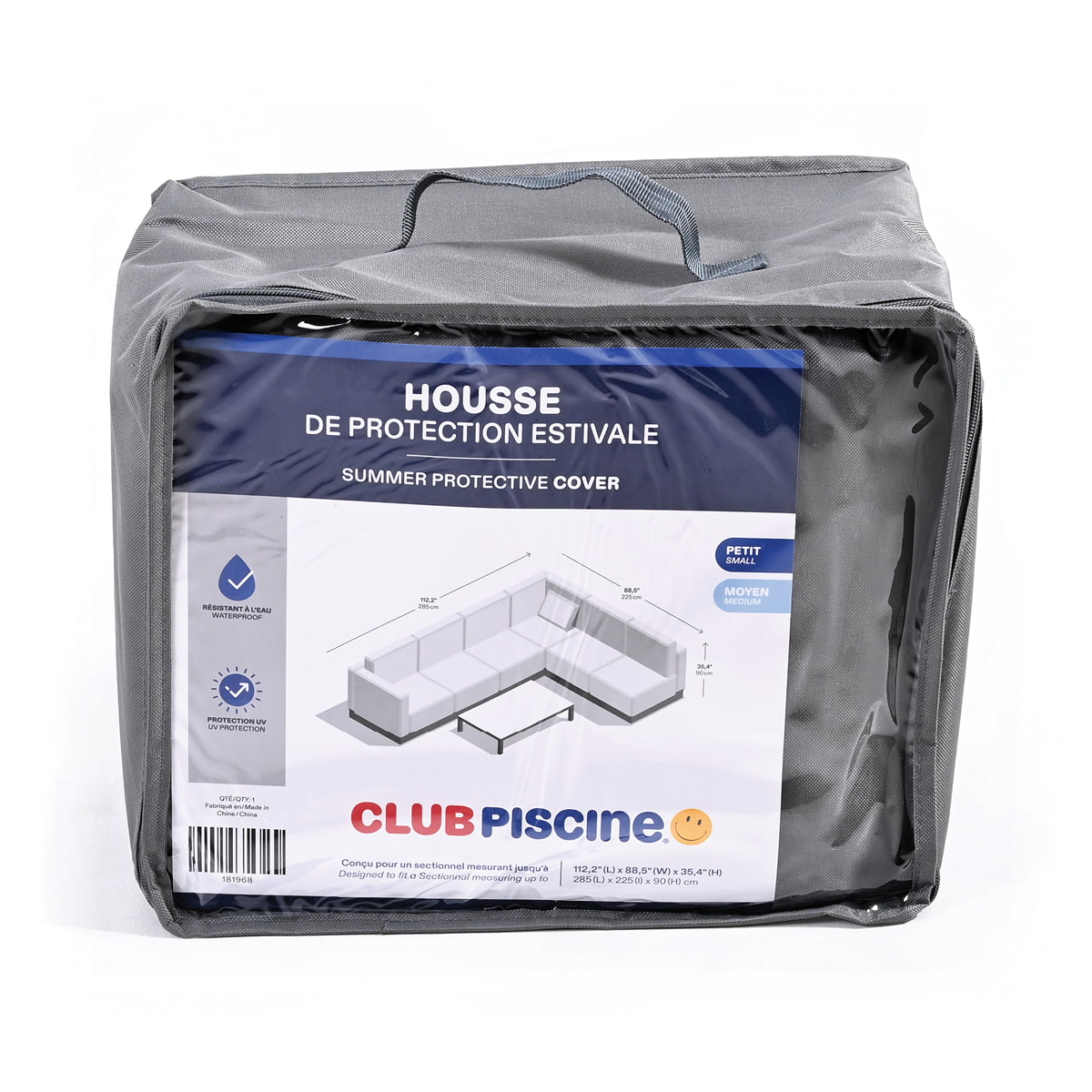 Housse protectrice d'été pour sectionnel