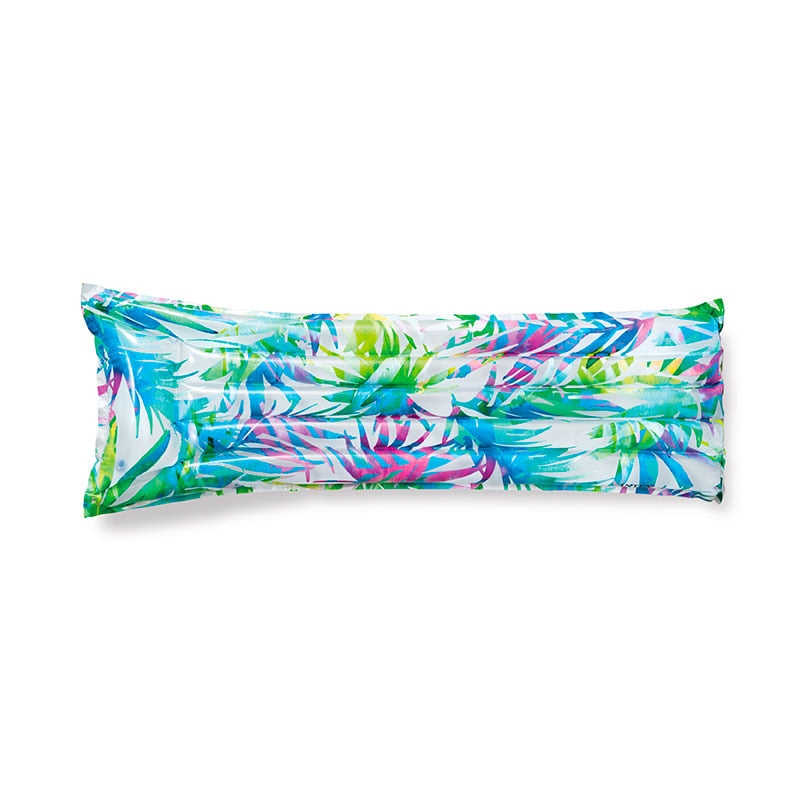 Tropical Flowers Inflatable Pool Mattress