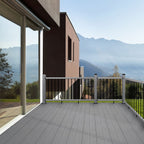Rampe de balcon en composite et aluminimum - Gris