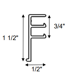 Dual Track Side Mount Inground Coping - 10 ft.
