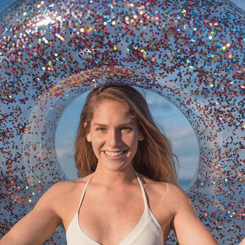 Multi-Colour Glitter Pool Tube