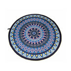 Serviette de plage en microfibre ronde Mandala