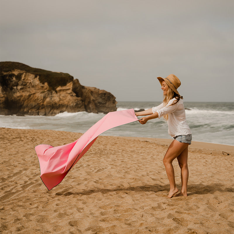 Serviette de plage en microfibre