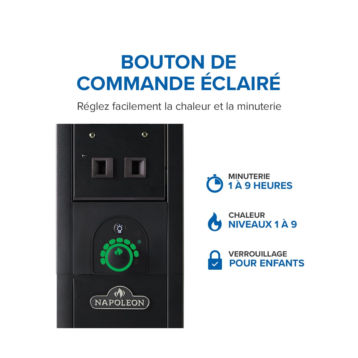 Chauffe terrasse Ã©lectrique Phantom autoportant