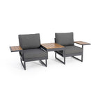 Ensemble de conversation extérieur Nora